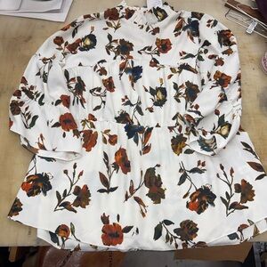 Chic Floral Print Women's Tunic